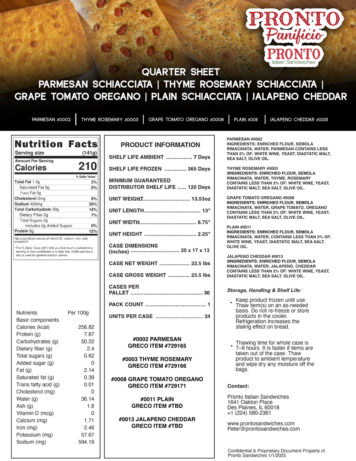 Quarter Sheets details