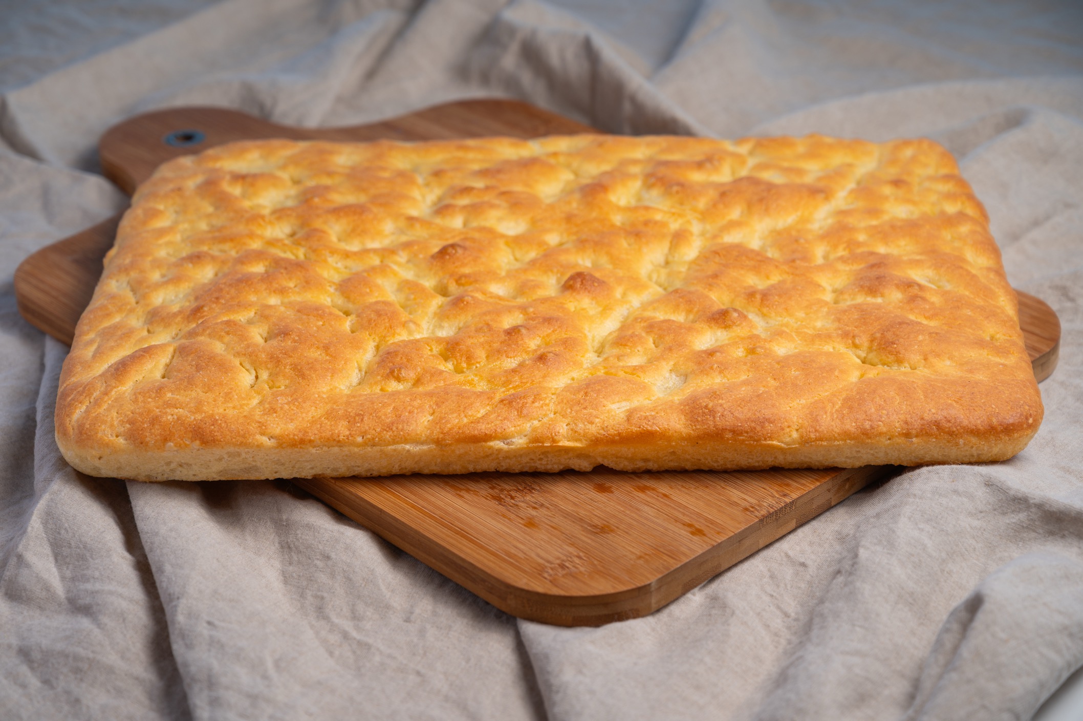 Schiacciata bread display